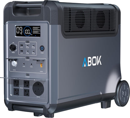 ABOK Ark3600 Portable Power Station 3600W, 3840Wh LiFePO4 Battery