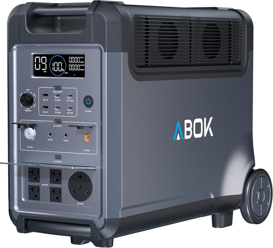 ABOK Ark3600 Portable Power Station 3600W, 3840Wh LiFePO4 Battery
