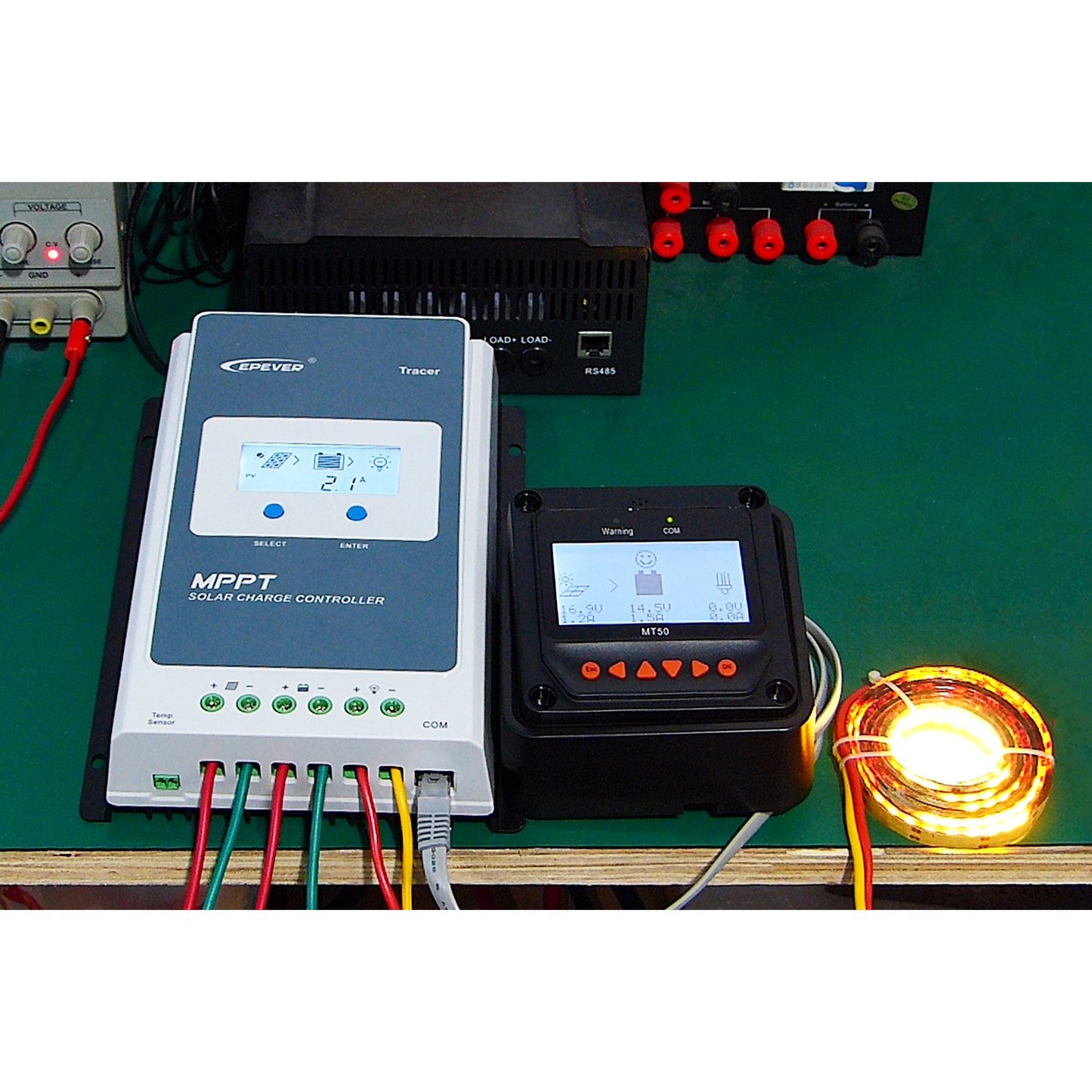 EPEVER MPPT Solar Charge Controller 40A Kit Tracer4210AN-G3 + MT52 + RTS