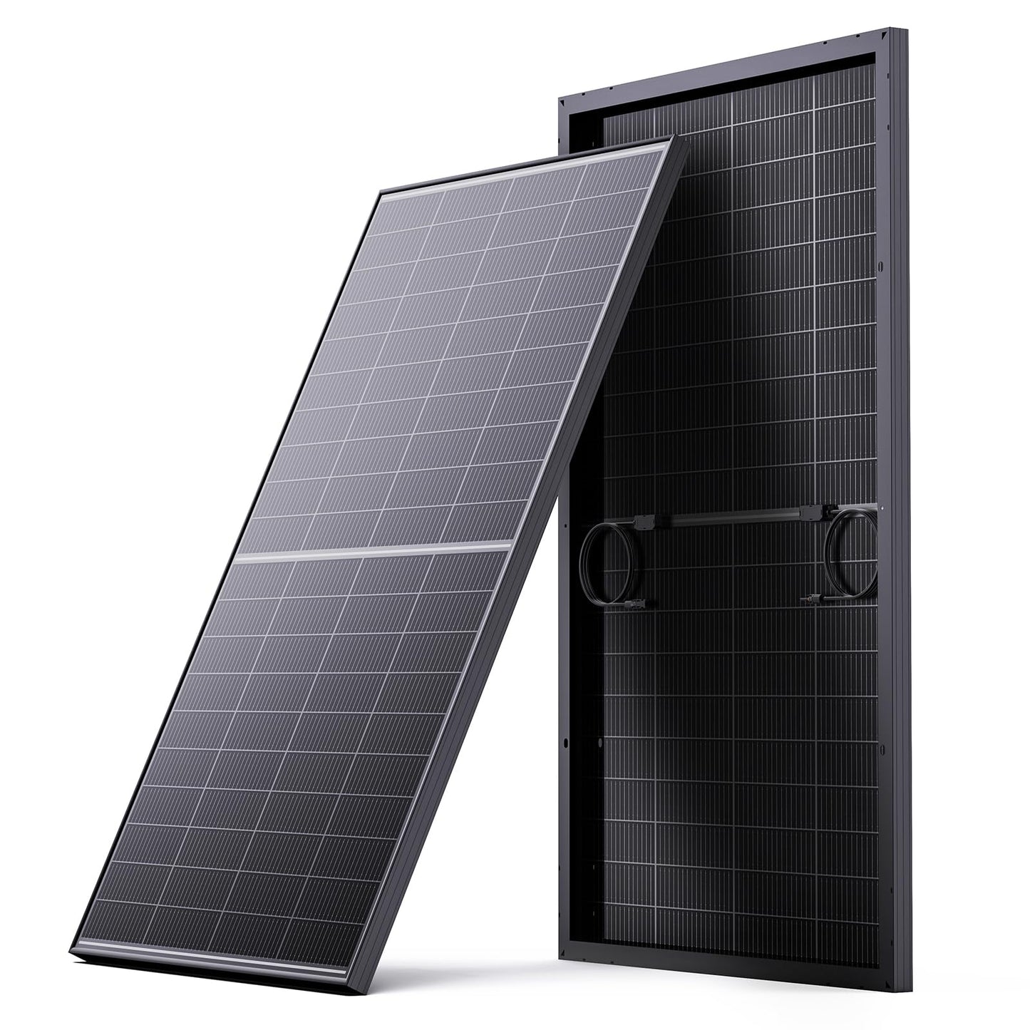 N-Type 16BB 400W Bifacial Solar Panel, 2Pcs 200 Watt Solar Panel 12V, 25% High Efficiency, Dual-module Parallel Anti-Shade Design, for RV Van Marine Home Rooftop Off-Grid Systems (2 Pack 200W)