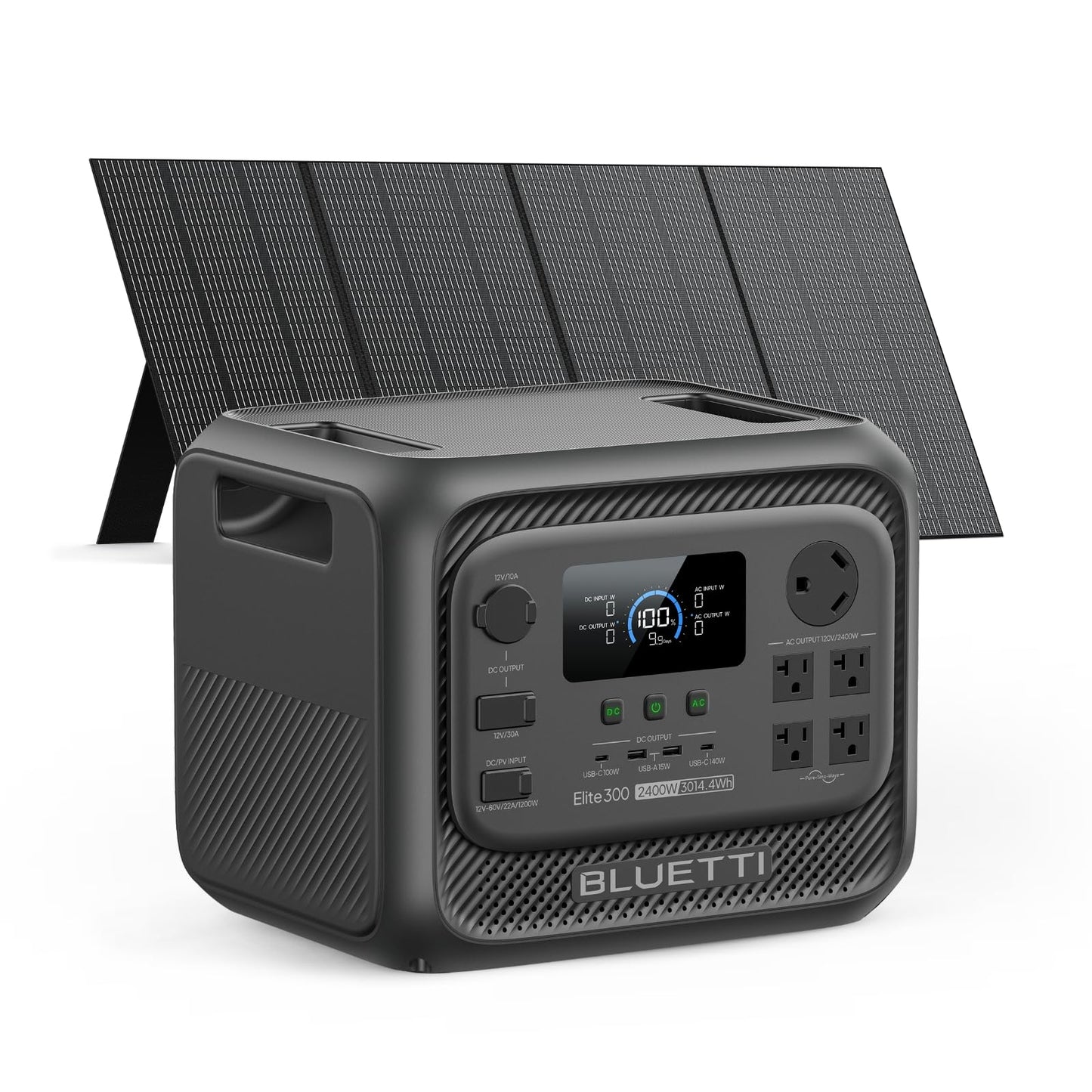 BLUETTI Elite 300 Portable Power Station with AC Cable 3014.4Wh 2400W LFP