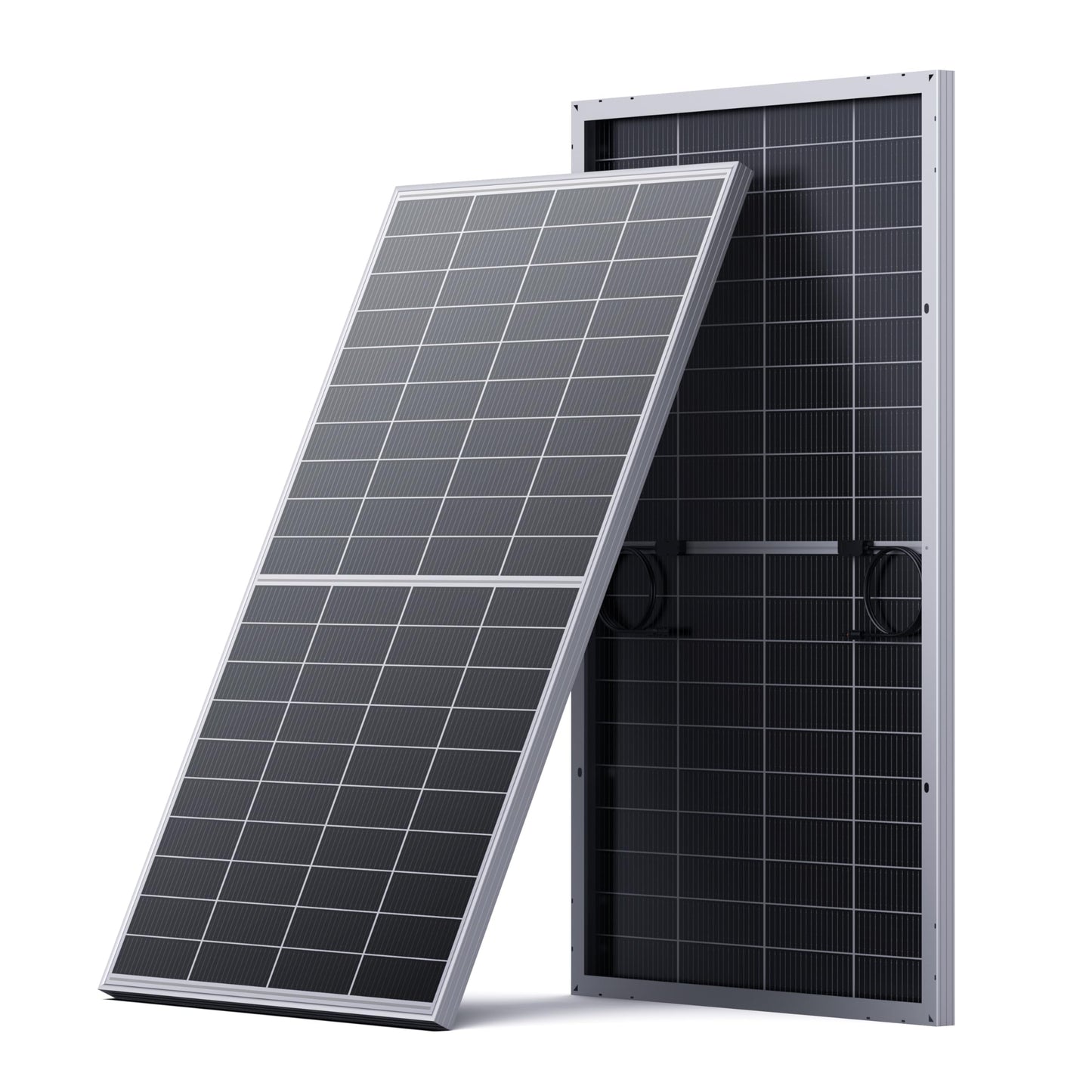 N-Type 16BB 400W Bifacial Solar Panel, 2Pcs 200 Watt Solar Panel 12V, 25% High Efficiency, Dual-module Parallel Anti-Shade Design, for RV Van Marine Home Rooftop Off-Grid Systems (2 Pack 200W)