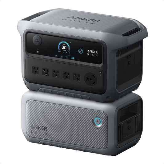 Anker SOLIX C2000 Gen 2 Portable Power Station and Expansion Battery