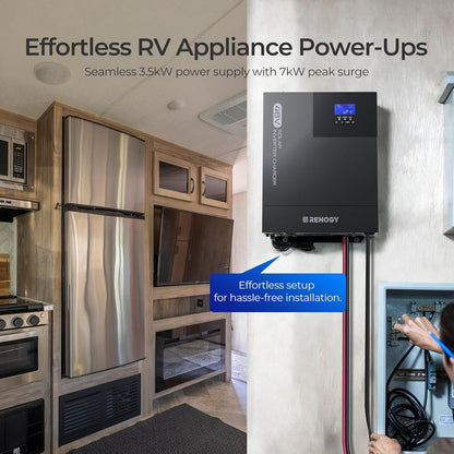 Renogy 48V 3500W Hybrid Inverter with 150V 80A MPPT Charge Controller