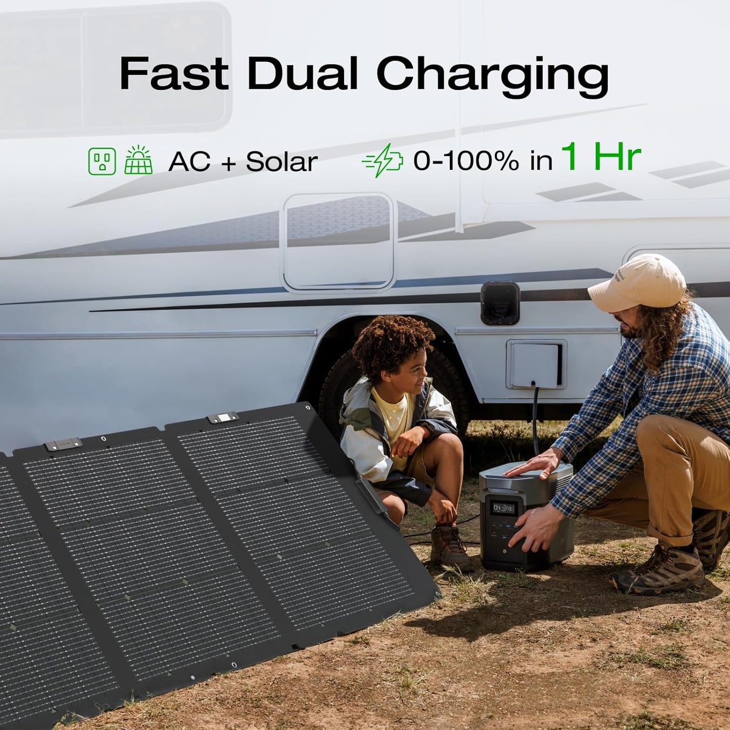 EF ECOFLOW Portable Power Station DELTA 3 Max, 2048Wh, 3400W X-Boost, Home