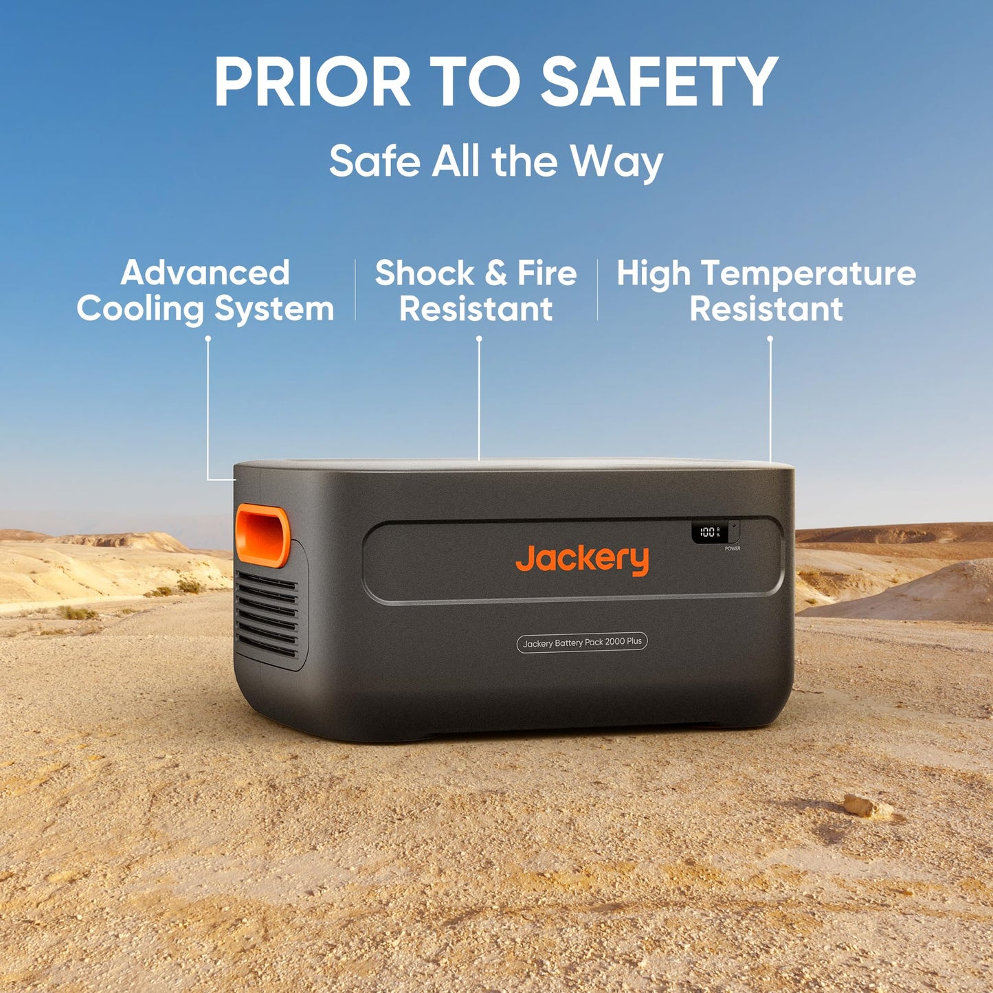 Jackery Explorer 2000 v2 LFP Power Station with AC Cable, 2042Wh
