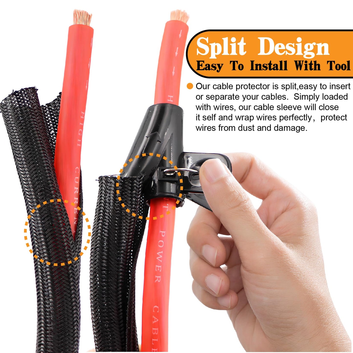 1/0 Gauge Battery Cable Wire Copper Clad Aluminum CCA Amp Wiring Kit 40FT Black/Red for Automotive Power Ground,Car Audio Speaker,Truck with 250A ANL Fuse Holder Lug Terminal Heat Shrink Tube